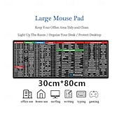 cheap Home Supplies-Anti-Slip Keyboard Pad, Quick Key Super Large Keyboard Anti Slip Pads, Keyboard Anti Slip Pads, Shortcuts Mouse Pad Large Water-Proof with Office Software Shortcuts Pattern