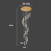 economico Luci a sospensione-lampada a sospensione a led dimmerabile 35/84/50cm 3//5/8/10/12/15/18-luce lampadari di cristallo ingresso incasso plafoniera design cluster soggiorno bancone bar 85-265v dimmerabile solo con