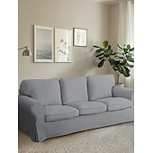 baratos Cobertura de Sofa-Capa de Sofá 3 Lugares Capa de Sofá Ektorp com 3 Capas de Almofadas e 3 Capas de Encosto Slipcover Washable Cor Bordô Ektorp Protetor de Móveis