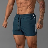 Недорогие Беговые шорты-Муж. Шорты для бега Шорты для занятий в спортивном зале Толстовки Карман Кулиска Эластичный пояс Шорты на открытом воздухе Для занятий спортом Атлетический Быстровысыхающий Легкость Мягкий