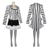  couples beetlejuice beetlejuice cosplay costume tenues hommes femmes film cosplay cosplay costume fête halloween carnaval mascarade événement / fête mascarade