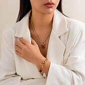 abordables Colliers-Collier Pendentif Résine Femme Elégant Le style mignon Romantique Multirang Trèfle Mignon Irrégulier Colliers Tendance Pour Mariage Soirée du quotidien