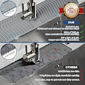 رخيصةأون أدوات الحمام-قطعة واحدة من مقبض صنبور السيليكون، صينية فلتر بالتنقيط، حصيرة كبيرة من السيليكون، حامل إسفنجة لصابون الأطباق، ملحقات حوض المطبخ، طاولة المطبخ والحمام، واقي من دفقة حوض المطبخ