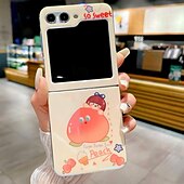 Недорогие Чехлы для Samsung-телефон Кейс для Назначение SSamsung Galaxy Z-флип 6 Z Flip 5 Кейс на заднюю панель Ультратонкий Защита от удара 3D в мультяшном стиле ТПУ
