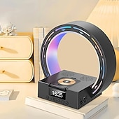 cheap Smart Lights-15W LED Smart Light with Multifunctional Wireless Charging Station - Coil Fast Wireless Charging, Immersive Wireless Speaker, Adjustable LED Desk Lamp, Rechargeable Wireless Speaker