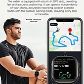 Χαμηλού Κόστους Smartwatch-696 P106 Εξυπνο ρολόι 2.06 inch Έξυπνο ρολόι Bluetooth Βηματόμετρο Υπενθύμιση Κλήσης Παρακολούθηση Ύπνου Συμβατό με Android iOS Γυναικεία Άντρες Κλήσεις Hands-Free Υπενθύμιση Μηνύματος IP 67