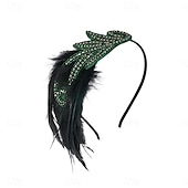 olcso Kiegészítők és még sok más-1920-as évek A nagy Gatsby Flapper fejpánt A nagy Gatsby Esküvői Vendég Gallér nélküli Női Mindszentek napja Farsang Álarcos mulatság Parti Álarcos mulatság Esküvői fogadás Felnőttek Hajszalag Minden