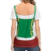 levne Grafické oblečení-Trička Lederhosen 3D Bavorský Pouliční styl Trička Grafika pro Dámské Dospělé 3D tisk pro Karneval Pivo Oktoberfest Párty Běžné / Denní