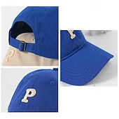 preiswerte Baseballkappe für Herren-Herren Cap Basecap Sonnenhut Kappe Schwarz Rosa Baumwolle Bestickt Modisch Brautkleider schlicht Strasse Täglich Buchstabe Einstellbar Sonnenschutz Atmungsaktiv