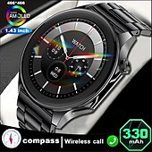 abordables Relojes inteligentes-2024 nuevo reloj x reloj inteligente para trayectoria brújula nfc relojes amoled 466*466 pantalla hd bluetooth llamada hombres reloj inteligente