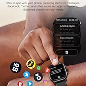 Χαμηλού Κόστους Smartwatch-696 P106 Εξυπνο ρολόι 2.06 inch Έξυπνο ρολόι Bluetooth Βηματόμετρο Υπενθύμιση Κλήσης Παρακολούθηση Ύπνου Συμβατό με Android iOS Γυναικεία Άντρες Κλήσεις Hands-Free Υπενθύμιση Μηνύματος IP 67