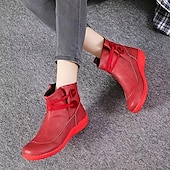 cheap Ankle Boots-Women&#039;s Brown Casual Ankle Boots with Double Buckle Straps - Comfortable Everyday Footwear for Fall and Winter