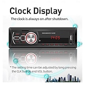 お買い得  車用Bluetoothキット/ハンズフリー-カーラジオ 1 DIN Bluetooth対応 AUX入力 TFカード Uディスク オートステレオ マルチメディアオーディオ MP3プレーヤー ヘッドユニット リモコン付き