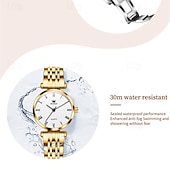 cheap Quartz Watches-New Olevs Olevs Brand Fashion Women&#039;S Quartz Watch Simple Fashion Trend Travel Sports Leisure Waterproof Steel Belt Women&#039;S Wristwatch
