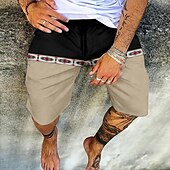 billiga Vardagsshorts-Herr Shorts Sommarshorts Beach Shorts Elastisk midja Mönster Grafiska tryck Utomhus Knelängd Dagligen Strand Hawaiisk Designer 1 2 Microelastisk