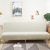 economico Copertura del divano futon-Copridivano letto senza braccioli in tessuto jacquard 3 diverse dimensioni fodere per decorazioni per divano in velluto di mais protezione elasticizzata copripanca elastico