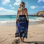 זול סטים של מגבות חוף-שמיכת חוף מגבת חוף מתייבשת במהירות הדפסת תלת מימד 100% מיקרו סיבי שמיכות רכות נוחות