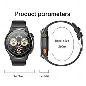 Χαμηλού Κόστους Smartwatch-696 QW49 Εξυπνο ρολόι 1.39 inch Έξυπνο ρολόι Bluetooth ΗΚΓ + PPG Βηματόμετρο Υπενθύμιση Κλήσης Συμβατό με Android iOS Γυναικεία Άντρες Κλήσεις Hands-Free Υπενθύμιση Μηνύματος IP 67 Θήκη ρολογιού 47mm