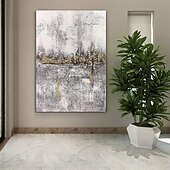 お買い得  抽象画-手作りの油絵キャンバス壁アート装飾モダンシンプルな抽象的なテクスチャホームデコレーションロールフレームレス未延伸絵画
