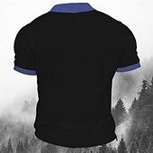 economico Halloween-Giorno dei Morti Per uomo Teschio Chitarra Polo Maglia da golf Manica Corta Magliette polo Scollo a V Orrore Abbigliamento casual alla moda Abbigliamento da festa Abiti da festa Stampa 3D Primavera