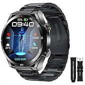 abordables Relojes inteligentes-iMosi ET450 Reloj inteligente 1.39 pulgada Smartwatch Reloj elegante Bluetooth ECG + PPG Monitoreo de temperatura Podómetro Compatible con Android iOS Mujer Hombre Larga espera Llamadas con Manos