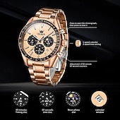 cheap Quartz Watches-OLEVS Men Quartz Watch Outdoor Fashion Casual Wristwatch Luminous Calendar Waterproof Decoration Steel Watch