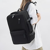 olcso Főiskolai hátizsákok-Uniszex nagy kapacitású laptop hátizsák több rekesszel – vízálló minimalista utazó- és iskolatáska főiskolára, munkába vagy napi ingázásra