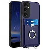 levne Pouzdra pro Samsung-telefon Carcasă Pro Samsung Galaxy S24 Ultra Plus S23 Ultra Plus S22 Plus Ultra A55 A35 A25 A15 5G A54 A34 A14 A53 A33 A23 A13 S25 Ultra Zadní kryt Držák na prsteny Slot pro kartu Nárazuvzdorné Retro