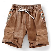 cheap Retro Vintage &amp; Ethic-Men&#039;s Geometric 3D Print Shorts Summer Shorts Casual Shorts Mid Waist Designer Ethnic Style Retro Vintage Casual Daily Holiday Pocket Drawstring Elastic Waist Designer Clothing Apparel