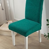 cheap Chair Cover-Water Resistant Elastic Dining Chair Cover for Dining Room Kitchen Wedding Hotel Banquet Restaurant Anti-dirty Seat Chair Covers