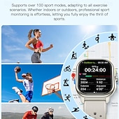 Χαμηλού Κόστους Smartwatch-696 P106 Εξυπνο ρολόι 2.06 inch Έξυπνο ρολόι Bluetooth Βηματόμετρο Υπενθύμιση Κλήσης Παρακολούθηση Ύπνου Συμβατό με Android iOS Γυναικεία Άντρες Κλήσεις Hands-Free Υπενθύμιση Μηνύματος IP 67