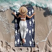 abordables ensembles de serviettes de plage-serviette de plage série palmiers couvertures confortables 100 % microfibre serviette de plage surdimensionnée, 35 &quot;x 70&quot;, grande serviette de bain pour adolescents adultes, séchage rapide,