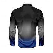 economico Camicia in Raso da Uomo-Per uomo Camicia in raso Camicie Camicia con bottoni Da mare Giornaliero Giallo Rosso Blu Viola Manica lunga Collo ripiegabile Estate Primavera Abbigliamento Bottoni