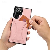 cheap Samsung Cases-Phone Case For Samsung Galaxy S24 Ultra Plus S23 S22 S21 S20 Plus Ultra A55 A35 A25 A15 5G A73 A53 A33 A23 A13 A72 A52 A32 A22 A12 S25 Ultra Back Cover with Stand Holder Card Slot Shockproof Retro