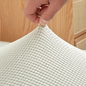 baratos Capa de cadeira-capa de cadeira de jantar resistente à água tecido de lã polar para capa de cadeira de sala de jantar capas elásticas capas de assento de cadeira