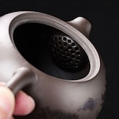 cheap Drinkware-Color-Changing Teapot Set Dragon &amp; Phoenix Zisha Chinese Loong Gift - Heat Sensitive Kung Fu Tea Set with Teapot and Cups, Business Gift