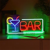 Χαμηλού Κόστους Neon LED Φώτα-oktoberfest bar led νέον φωτεινό κοκτέιλ δημιουργικό σχέδιο λογότυπο usb powered led φώτα διακόσμηση πάρτι για το σπίτι μπαρ κλαμπ υπνοδωμάτιο usb κρεμαστό φωτιστικό τοίχου 1 τμχ