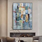 economico Quadri astratti-dipinti ad olio fatti a mano su tela decorazione artistica da parete astratta moderna per la decorazione domestica pittura senza cornice arrotolata non stirata