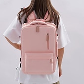 olcso Főiskolai hátizsákok-Uniszex nagy kapacitású laptop hátizsák több rekesszel – vízálló minimalista utazó- és iskolatáska főiskolára, munkába vagy napi ingázásra