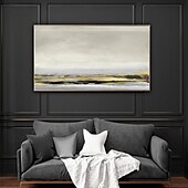 cheap Abstract Paintings-Large Abstract Oil Painting On Canvas hand painted  Modern Art gold Painting Gray And Gold oil painting Wall Art Creative Painting Unique Painting Hand Painted Artwork painting
