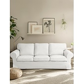 baratos Cobertura de Sofa-Capa de Sofá 3 Lugares Capa de Sofá Ektorp com 3 Capas de Almofadas e 3 Capas de Encosto Slipcover Washable Cor Bordô Ektorp Protetor de Móveis
