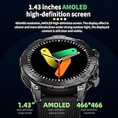 Недорогие Смарт-часы-LOKMAT ZEUS 7 PRO Умные часы 1.43 дюймовый Смарт Часы Bluetooth Педометр Напоминание о звонке Датчик для отслеживания активности Совместим с Android iOS Женский Мужчины