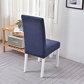 cheap Chair Cover-Water Resistant Elastic Dining Chair Cover for Dining Room Kitchen Wedding Hotel Banquet Restaurant Anti-dirty Seat Chair Covers