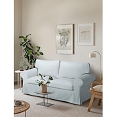 cheap Sofa Cover-2 Seat Sofa Cover or  2 Seat Sofa Bed Cover with Cushion Covers and Backrest Covers For Ektorp Couch Slipcover Washable Furniture Protector  LITB PRIME cover Ektcover