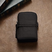 baratos saco de telefone universal-Capa de telefone jeans universal de 7,2 polegadas bolsa de cintura com zíper bolsa de cintura pendurada diagonal bolsa cruzada