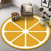 cheap Living Room &amp; Bedroom Rugs-Fruit Rug Floor Mat Non-Slip Round Area Rugs Kitchen Floor Mat Soft Carpet for Bedroom Livingroom Bedside