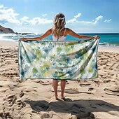 levne sady plážových ručníků-barevná plážová osuška 100% mikrovlákno pohodlné přikrývky nadrozměrná plážová osuška, 35&quot; x 70&quot;, velká koupací osuška pro dospívající dospělé, rychleschnoucí, savá, měkká, všestranná na cesty, do