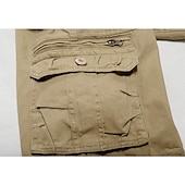 voordelige Klassiek-Voor heren Cargoshorts Wandelshorts Zak met rits Flap zak Effen Comfort Ademend Buiten Dagelijks Uitgaan Modieus Casual Zwart Leger Groen