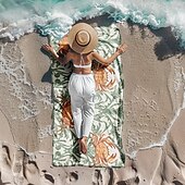 abordables ensembles de serviettes de plage-serviette de plage série palmiers couvertures confortables 100 % microfibre serviette de plage surdimensionnée, 35 &quot;x 70&quot;, grande serviette de bain pour adolescents adultes, séchage rapide,