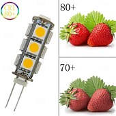 ieftine Lumini LED Bi-pin-becuri led g4 bi-pin 13-5050 smd 2w bec led g4 12v dc bază bi-pin becuri interioare super luminoase pentru rv barcă lumini cabinet lumini peisaj iluminat 10buc